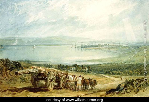 Poole, Dorset with Corfe Castle in the Distance, William Turner