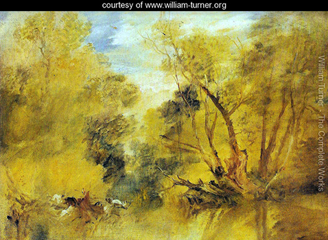 Willows on the brink of a madness brook, William Turner