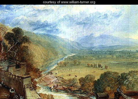 Ingleborough From The Terrace Of Hornby Castle, William Turner 