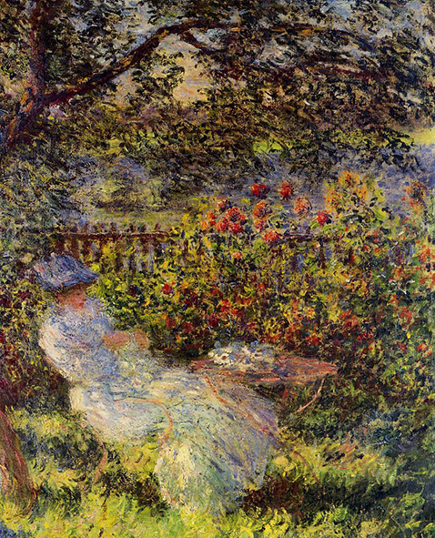 Alice Hoschede in the Garden - Claude Monet