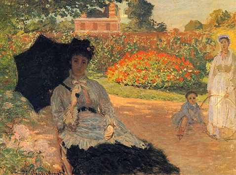 Camille Monet in the Garden - Claude Monet