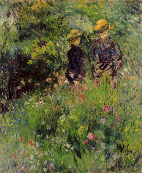 Conversation in a Rose Garden - Auguste Renoir