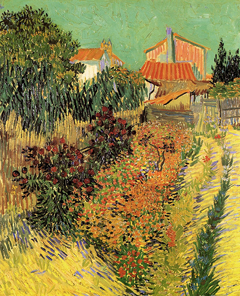 Garden Behind a House - Vincent Van Gogh