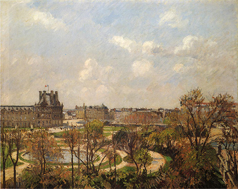 The Garden of the Tuileries Morning Spring - Camille Pissarro