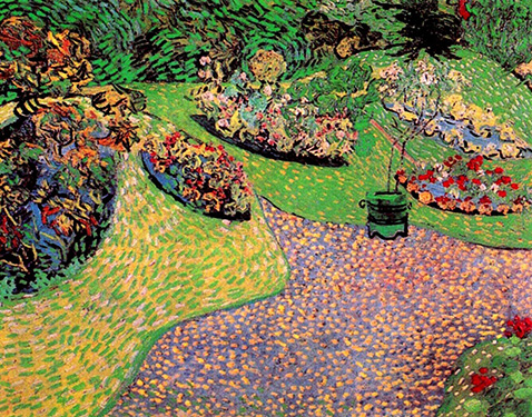 Garden in Auvers - Vincent Van Gogh
