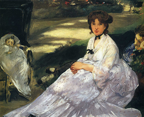 In The Garden - Edouard Manet