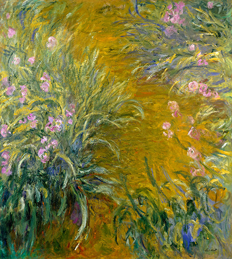 Path through the Irises - Claude Monet