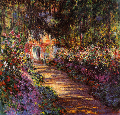 Pathway in Monet's Garden at Giverny - Claude Monet - 1902