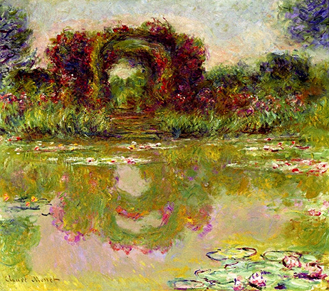 Rose Arches at Giverny - Claude Monet