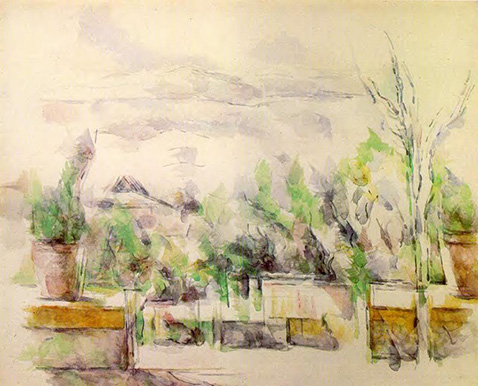 The Garden Terrace at Les Lauves - Paul Cezanne