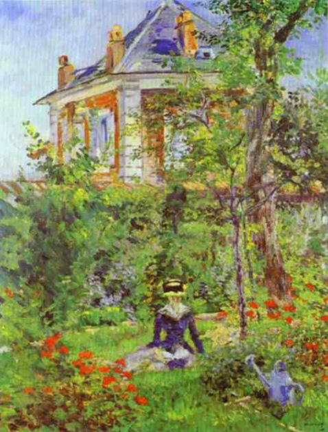 The Garden at Bellevue - Edouard Manet