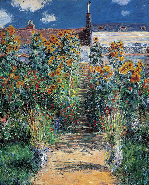 The Garden at Vetheuil - Claude Monet