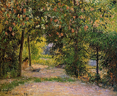 The Garden in Spring Eragny - Camille Pissarro