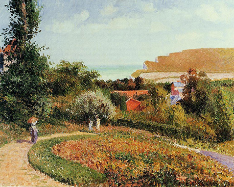 The Garden of the Hotel Berneval - Camille Pissarro