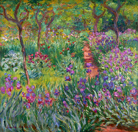 The Iris Garden at Giverny - Claude Monet