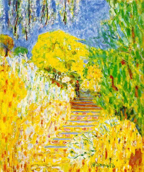 The garden steps - Pierre Bonnard