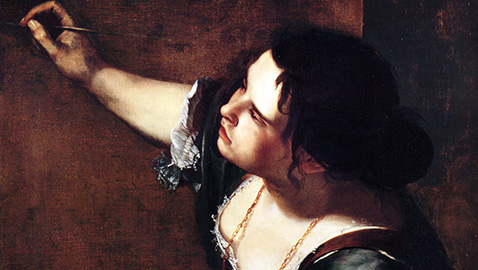 Autoritratto (particolare) - Artemisia Gentileschi