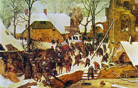 Adorazione dei Magi nella neve - Pieter Brueghel Il Vecchio