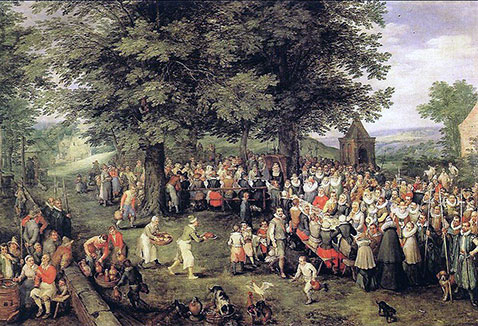 Banchetto di nozze - Jan Brueghel Il Vecchio