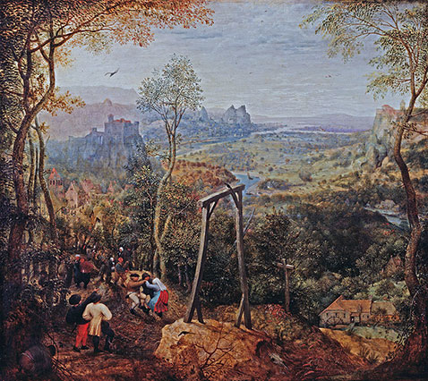 Gazza sulla forca - Pieter Brueghel Il Vecchio