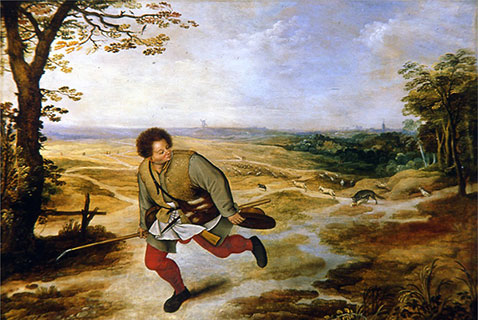 Il Giovane pastore senza fede - Pieter Brueghel Il Giovane