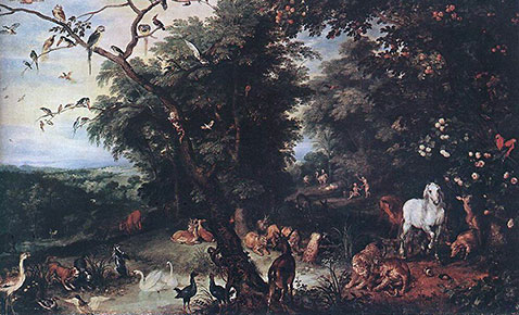 Il peccato originale - Jan Brueghel Il Vecchio