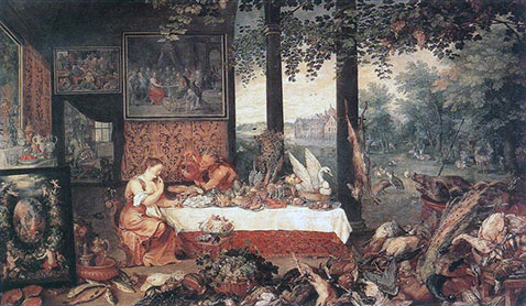 Il senso del gusto - Jan Brueghel Il Vecchio