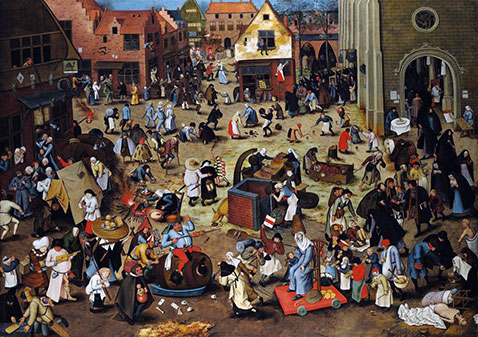 Lotta tra Carnevale e Quaresima - Pieter Brueghel Il Giovane