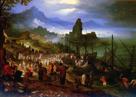 Predicazione di Cristo al porto - Jan Brueghel Il Vecchio