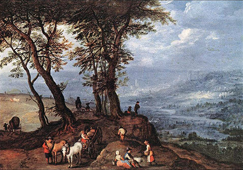 Verso il mercato - Jan Brueghel Il Vecchio