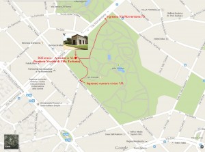 come arrivare - percorso pedonale