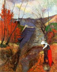 Gauguin, Donna bretone con una brocca