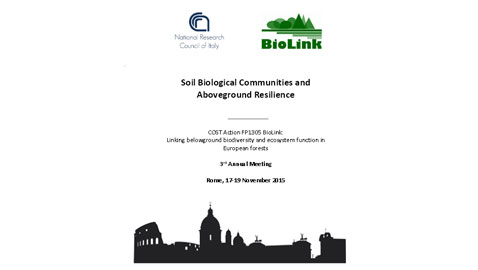 Roma, 17-19 novembre 2015 – Soil Biological Communities and Aboveground Resilience