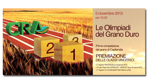 Foggia, 5 novembre 2015 – Le Olimpiadi del Grano Duro