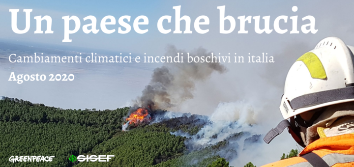 Un paese che brucia: il report sui cambiamenti climatici e gli incendi boschivi in Italia a cura di GREENPEACE e SISEF