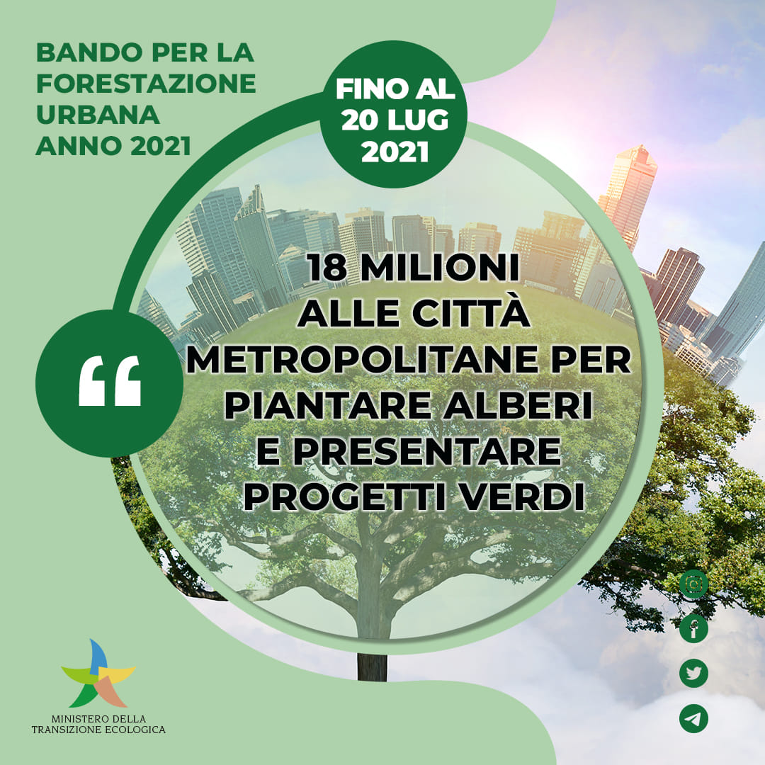 Bando per la forestazione urbana anno 2021