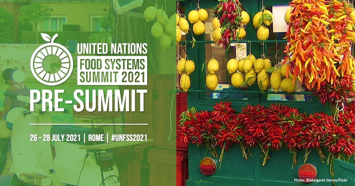 Pre-Vertice delle Nazioni Unite sui Sistemi Alimentari – Roma, 26-28 luglio 2021