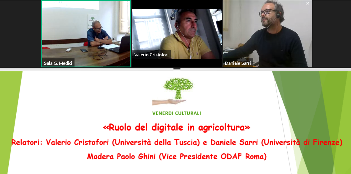 Venerdì Culturale 20.10.2023 “Ruolo del digitale in agricoltura” – Presentazioni