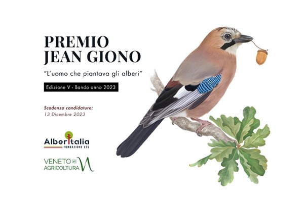 Aperte le candidature per il premio “Jean Giono – L’uomo che piantava gli alberi” – V edizione anno 2023