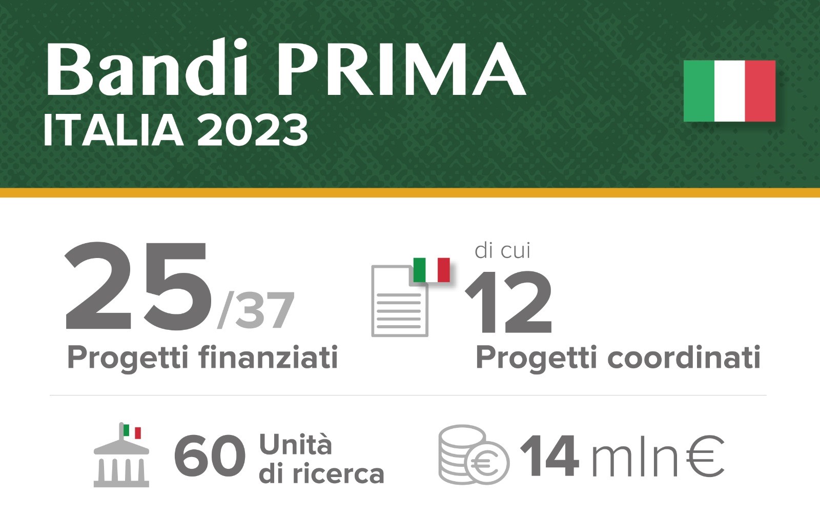 Successo della ricerca italiana in agrifood e risorse idriche: MUR e Segretariato Italiano di PRIMA presentano il report 2018-22 e annunciano i bandi 2024 per oltre 60 mln