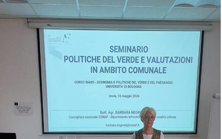 Imola, 16 maggio 2024 – Seminario “Politiche del verde e valutazioni in ambito comunale”