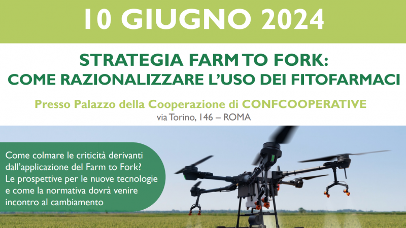 Roma, 10 giugno 2024 – Convegno STRATEGIA FARM TO FORK: COME RAZIONALIZZARE L’USO DEI FITOFARMACI