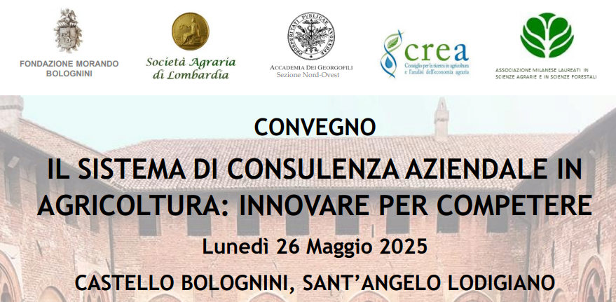Sant’Angelo Lodigiano (LO), 26 maggio 2025 – Convegno “Il sistema di consulenza aziendale in agricoltura: innovare per competere”