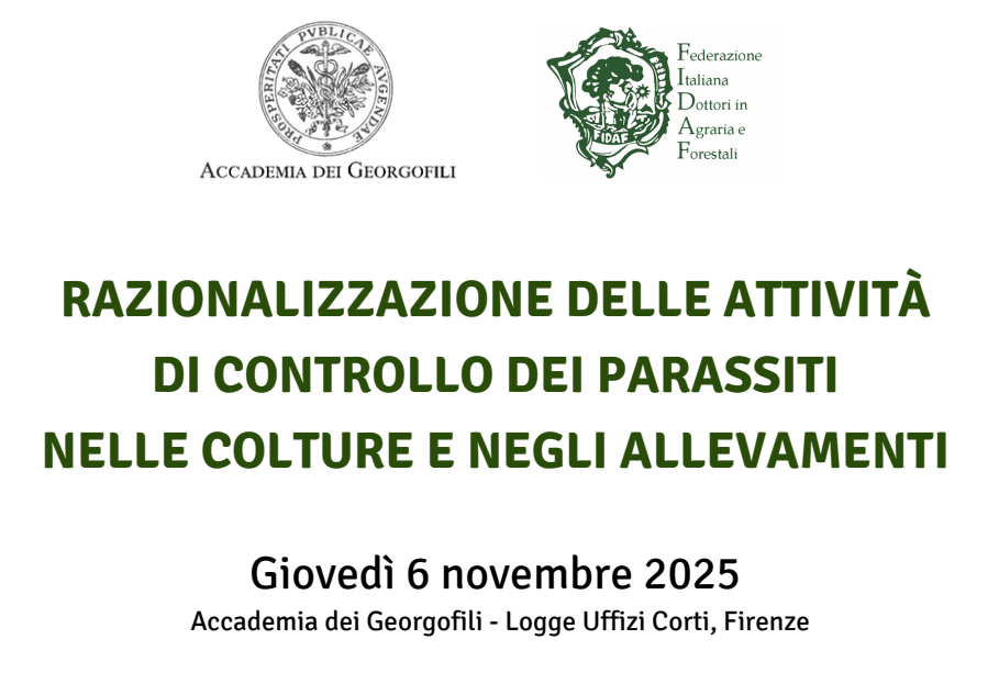 Firenze, 6 novembre 2025 – Convegno “Razionalizzazione delle attività di controllo dei parassiti nelle colture e negli allevamenti” – Sintesi degli interventi