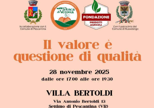 Settimo di Pescantina (VR), 28 novembre 2025 – “Il valore è questione di qualità”