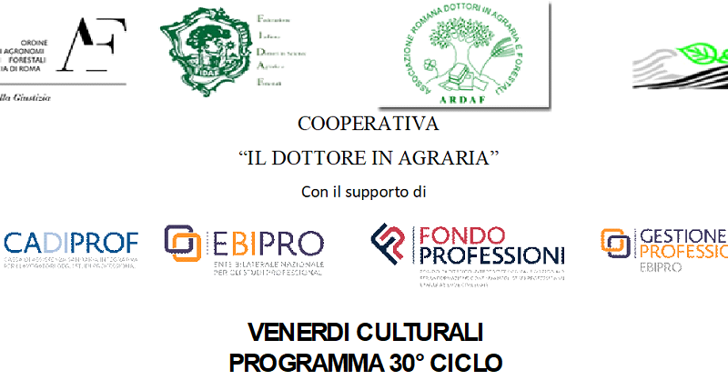 Al via dal 6 febbraio 2026 il 30° ciclo dei Venerdì Culturali (in presenza e da remoto)